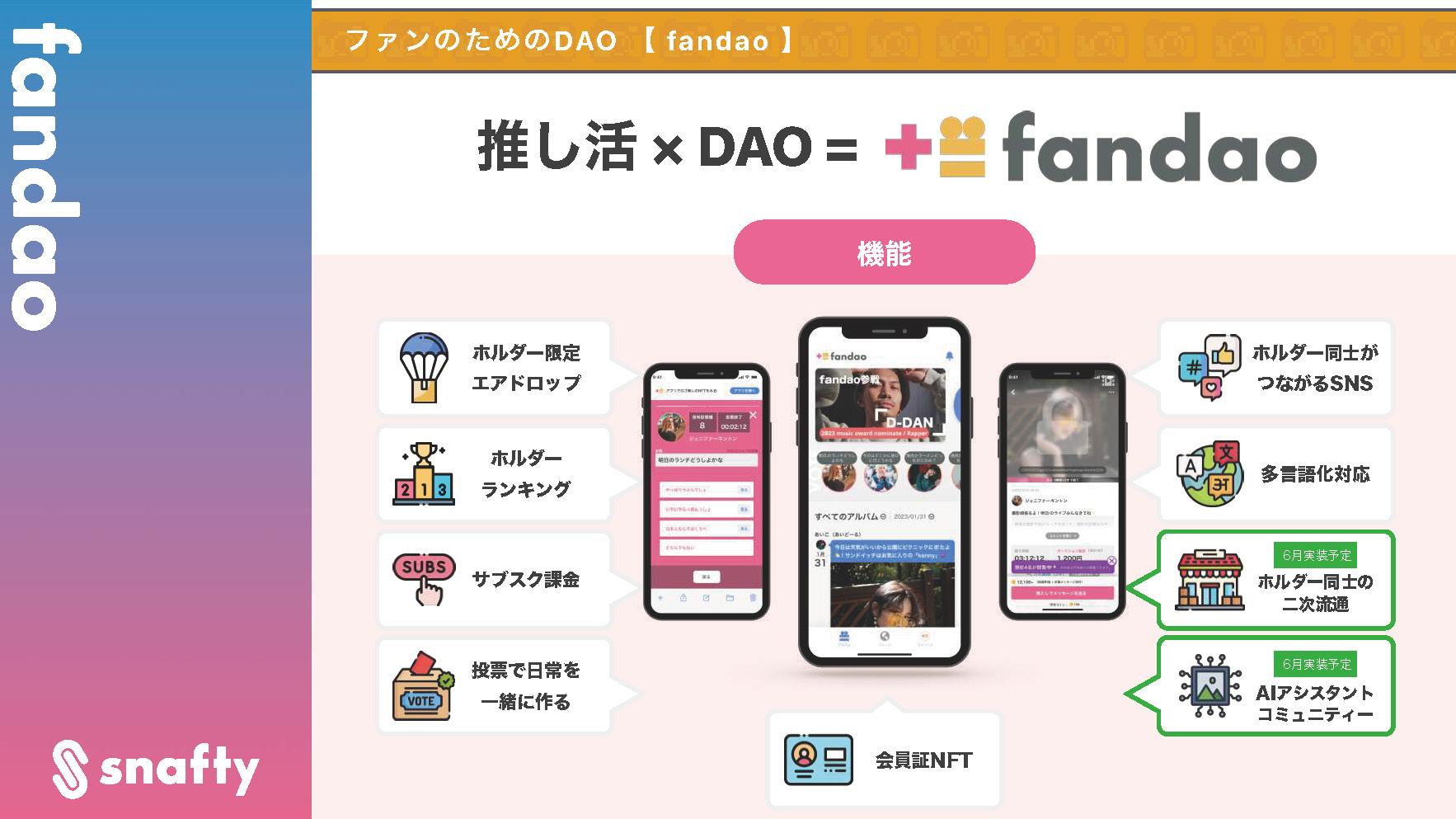 推し活×DAO＝fandao